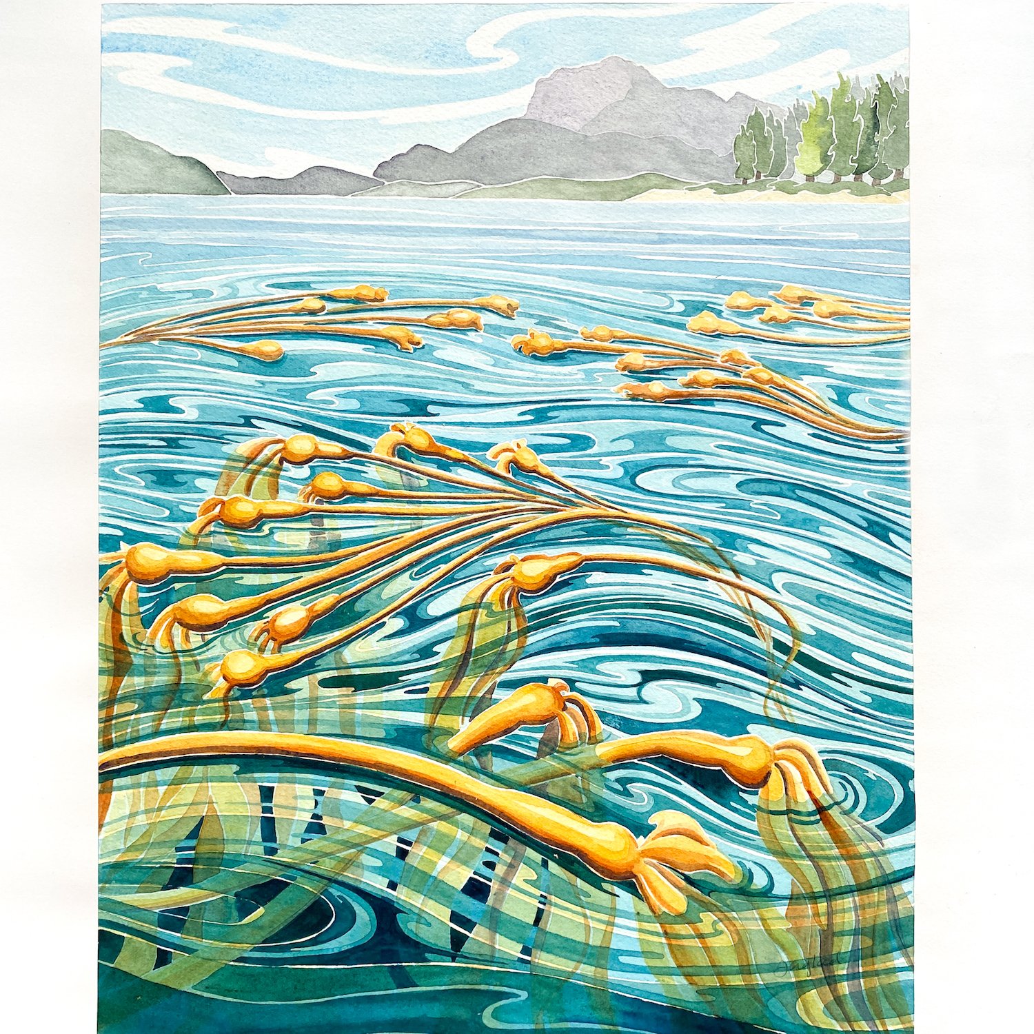 Strands of Gold 11" x 14"